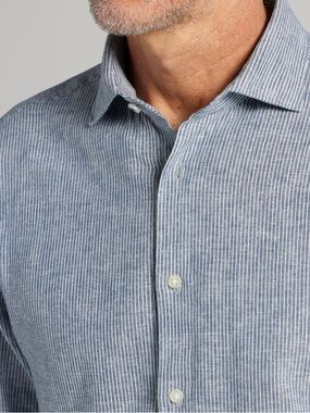 Joseph Abboud Blue Pinstripe Button-Down Shirt
